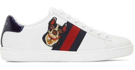 gucci sneakers with dog|Gucci pearl sneakers.